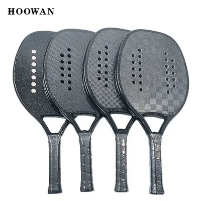 Hoowan-Raquette de tennis de plage professionnelle Blackdecoding carbone 3K 12K 18K surface