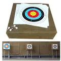 Papier cible pour fléchettes 40x40cm anneau complet d'entraînement équipement de tir à l'arc