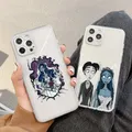 QuerBurton's Corpse Bride Coque de téléphone transparente pour Apple iPhone 14 13 12 11 Mini