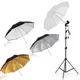 Parapluie réflecteur blanc sans support pour studio photo photographie vidéo or argent noir 3