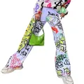 Pantalon Baggy Hip Hop pour femmes Y2k années 90 pantalon de jogging ample avec cordon de serrage