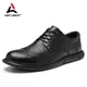 Chaussures en cuir véritable pour hommes Style britannique chaussures en cuir souple pour hommes