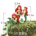 Disney-Figurines en PVC La Petite Sirène Ariel Princesse Décoration de Gâteau de Voiture Poupées
