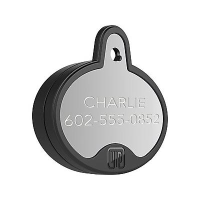 YIP Smart Tag ID & Tracker - Works with Apple Find My, Oval, Silver