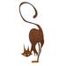 Metal Holder Stand Silhouette Cutting Mat 24x24 Metal Cat Fence Topper Decor Metal Cat Silhouette Metal Fence Art Decor Cat Garden Statues Cat Decorative Garden Stakes For Yard Yard House Address Sign