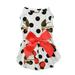 Floral Bow Pet Dog Dress Floral Pet Dog Dress Dog Vest Clothes Dress Cat Summer Pet T-Shirt Dress Skirt Coat Cute Pet T-shirt Clothes Pet Summer Clothes