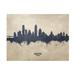 Michael Tompsett Austin Texas Skyline Concrete Canvas Art