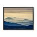 Stupell Industries Layered Foggy Mountain Range Warm Sunlit Rays Photograph Black Framed Art Print Wall Art Design by Jeff Poe