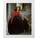 Tissot James 15x18 White Modern Wood Framed Museum Art Print Titled - Young Woman in a Short Red Jacket