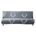 Futon Sofa Slipcover High Stretch 1 Piece Couch Cover Non Slip Furniture Protector Jacquard Spandex Fabric For Home Sofa Black Triangle