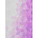 Ahgly Company Indoor Rectangle Patterned Orchid Purple Abstract Area Rugs 7 x 10