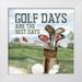 Reed Tara 12x12 White Modern Wood Framed Museum Art Print Titled - Golf Days neutral II-Best Days