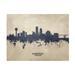 Michael Tompsett Knoxville Tennessee Skyline Concrete Canvas Art