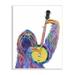 Stupell Industries Vibrant Sloth Musician Playing Banjo Musical Instrument Wood Wall Art 10 x 15 Design by Melissa Symons