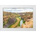 Wilson Emily M. 18x13 White Modern Wood Framed Museum Art Print Titled - Palouse Falls State Park-Washington State-USA-The Palouse River Canyon in Palouse Falls State Park