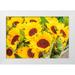 Wilson Emily 18x13 White Modern Wood Framed Museum Art Print Titled - Italy-Apulia-Metropolitan City of Bari-Locorotondo Sunflowers for sale in an outdoor market