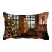 ECZJNT Vintage Room Piano Christmas Tree Candles Ornaments Pillow Case Cover Set 20x30 Inch