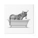 Stupell Industries Monochrome Donkey Antique Tub Graphic Art Gallery Wrapped Canvas Print Wall Art Design by Annalisa Latella