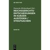 Reichsgerichts-Entscheidungen in Kurzen AuszÃ¼gen / Strafsachen. Band 60 (Hardcover)