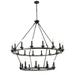 Aiwen 26 Bulbs 2 Tiers Stylish Decorative Wagon Wheel Chandelier Modern Ceiling Light