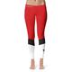 Women's Red/White Texas Tech Red Raiders Ankle Color Block Yoga Leggings