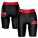 Women's Black/Red Jacksonville State Gamecocks Plus Size Logo Bike Shorts