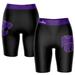 Women's Black/Purple Kansas State Wildcats Plus Size Logo Bike Shorts
