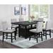 Red Barrel Studio® Lequitta Counter Height Dining Set Wood in Black/Brown | 36 H in | Wayfair 153913A594624ED18C7AAC6C923FACF4