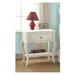 Canora Grey Moos 1 Drawer Nightstand Wood in White | 26 H x 24 W x 17 D in | Wayfair EE957C3B44664484AE15A74B5D41352E