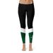 Women's Black/Green Sacramento State Hornets Ankle Color Block Yoga Leggings