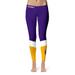 Women's Purple/Gold UAlbany Great Danes Ankle Color Block Yoga Leggings