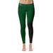 Women's Green/Black Ohio Bobcats Plus Size Letter Color Block Yoga Leggings