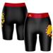 Women's Black/Red Ferris State Bulldogs Plus Size Logo Bike Shorts