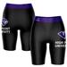 Women's Black/Purple High Point Panthers Plus Size Logo Bike Shorts