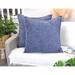Gracie Oaks Soft Chenille Throw Pillow Covers w/ Stitched Edge Chenille in Blue/Navy | 22 H x 22 W in | Wayfair E77B187184AF4DBDB52BE480EB4B7ED2