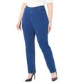 Plus Size Women's The Curvy Knit Jean by Catherines in Comfort Wash (Size 2XWP)