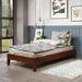 Wade Logan® Antolic Solid Wood Platform Bed Wood in Brown | 12.24 H x 40.47 W x 77 D in | Wayfair 7FDB690334FC4DCDA6B654F5596C6C38