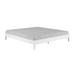 Wade Logan® Antolic Solid Wood Platform Bed Wood in White | 12.24 H x 78.5 W x 79.5 D in | Wayfair 011E07F0B415403A809FAD94CBF989D7