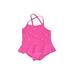 Carter's One Piece Swimsuit: Pink Print Sporting & Activewear - Size 2Toddler