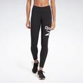 Leggings REEBOK "RI BL Cotton Legging" Gr. S (34/36), N-Gr, schwarz (black) Damen Hosen Sport Leggings