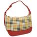 Burberry Bags | Burberry House Check Hand Bag Purse Beige Red Canv | Color: Brown/Red | Size: W 7.9 X H 6.3 X D 3.7 "