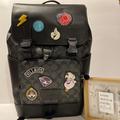 Coach Bags | Coach Cc036 Disney Track Backpack Signature Canvas Patches Bag Bb16 | Color: Black | Size: Os