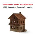 Scènes d'architecture asiatique en bois modèle d'assemblage ornement jouet de construction