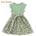 Bear Leader-Robe corset à fleurs pour filles vêtements éducatifs pour enfants de 3 à 8 ans