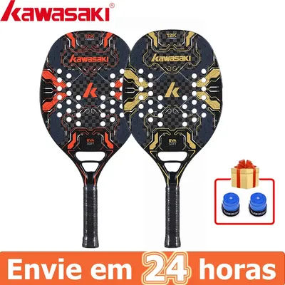 Kawasaki Master M12 100% Raquette de Beach Tennis Super Légère Fibre de Carbone 12K Faveur des