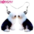 Bonsny – boucles d'oreilles en acrylique pour femme et fille bijoux élégants en forme d'animaux