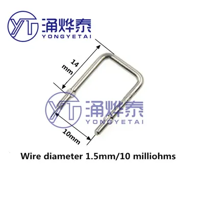 YYT – résistance constante du cuivre 10 pièces 0 01r/10mR/10 milliohms/pas 10mm/diamètre du fil