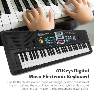 Piano électrique multifonctionnel pour enfant clavier électronique écran d'affichage numérique