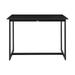 Grand Outdoor Patio Counter Height Dining Table in Black Aluminum