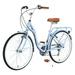 Zukka 26 Women Bike Stell Frame 7 Speed Shimano Accessory Bicycle for Girl Lady Light Blue